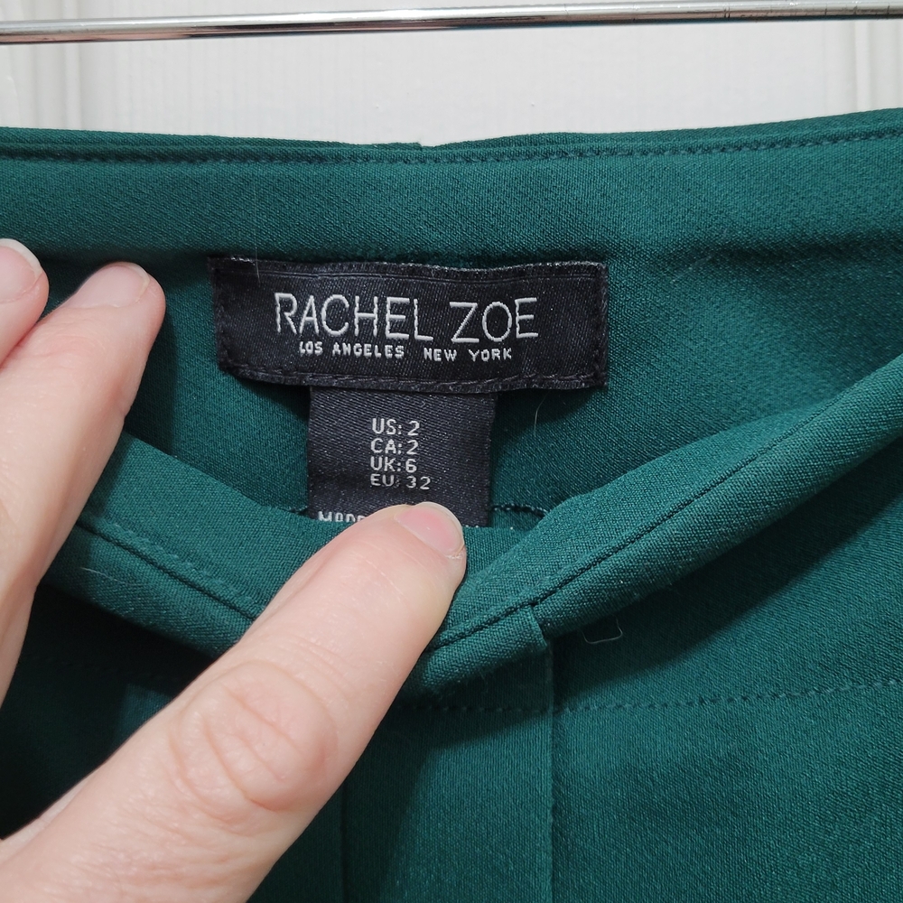 Rachel Zoe Elegant Green Women's Trousers - Picture 3 of 7